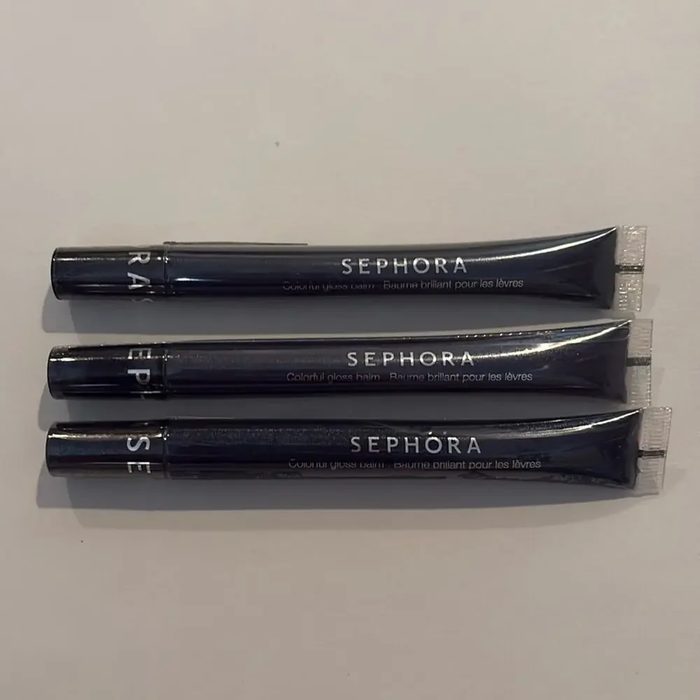 NWT 3 Sephora colorful gloss balm in silk pony and cry baby (2)